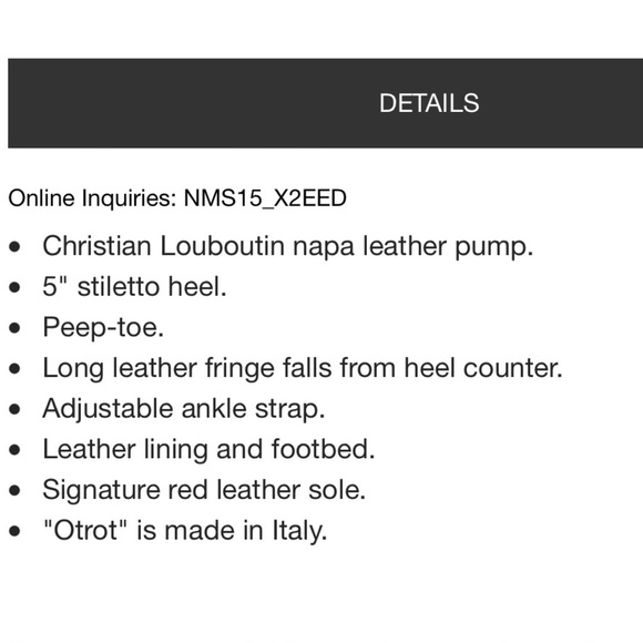 HOST PICK Christian Louboutin Otrot Fringed sandal Size 37 - Picture 8 of 8